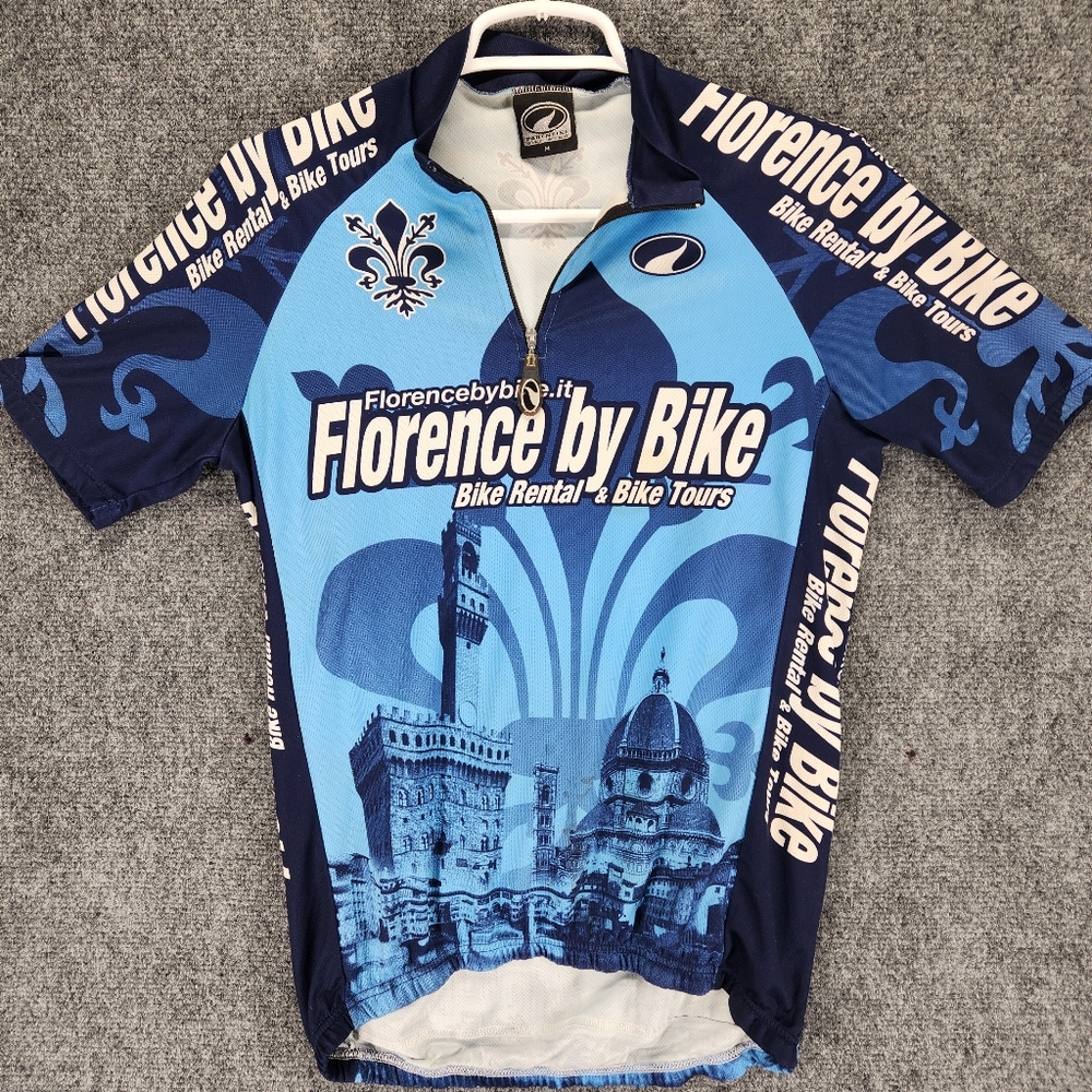 Parentini Florence By Bike Intera Men's Cycling Jersey Size Medium Made In Italy